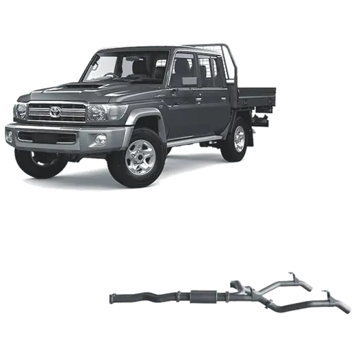 Redback Extreme Duty Twin Exhaust to Suit Toyota Landcruiser 79 Series Single AN product image