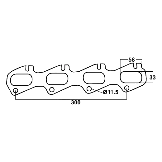 Redback Gaskets Exhaust Manifold to Suit Ford Falcon 01 2002 01 2011 Fairmont 01 product image