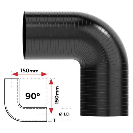 Redback Silicone Hose 3 90 Bend product image