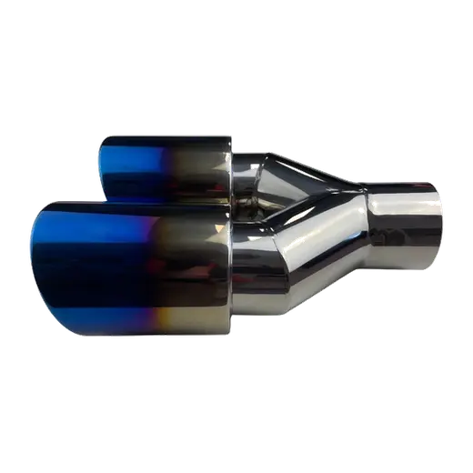 Y-Piece Stepped Angle Cut LHS Single 2.5 In/Dual 3.5" Out DW Titanium product image