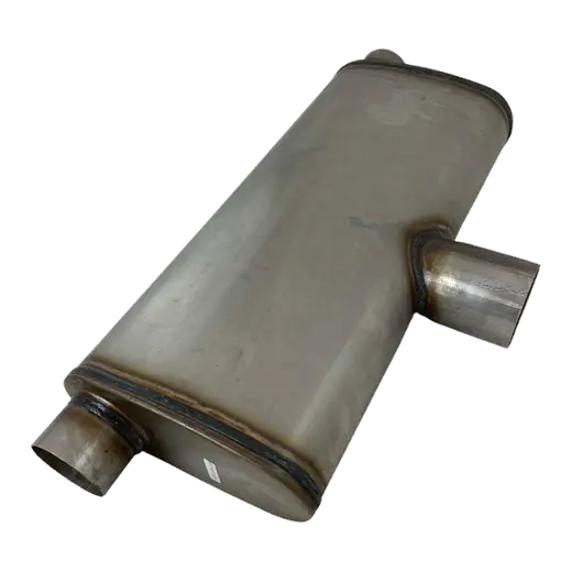 Single 2.5" In, Twin 2.5" Out Mega Flow 409 Stainless Centre in twin o product image