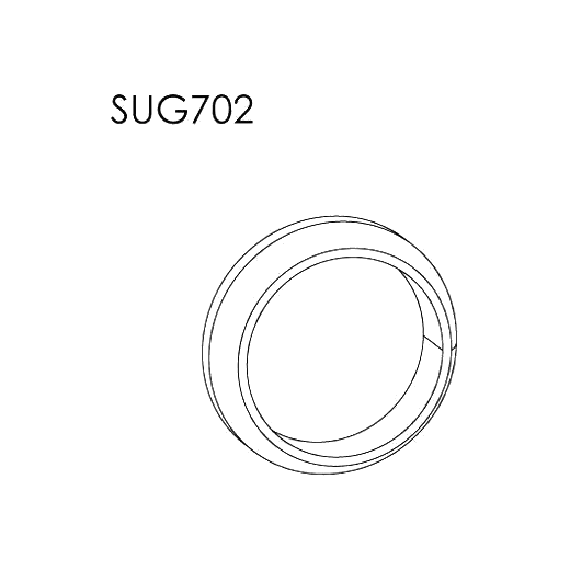 Single Taper Ring Gasket - ID 45mm, OD 61mm, THK 17mm, Graphite product image