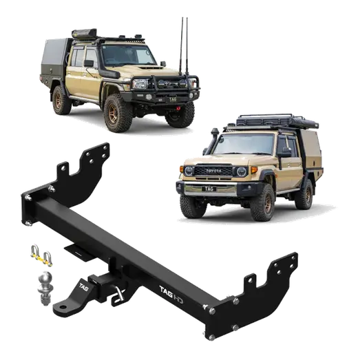TAG Heavy Duty Towbar & Direct Fit Wiring for Toyota Landcruiser 79 Se product image