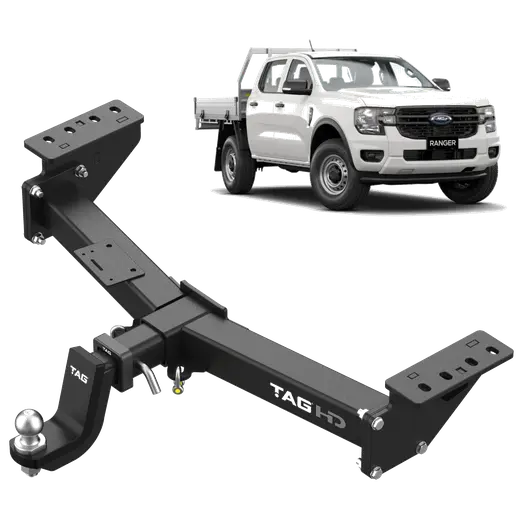 TAG Heavy Duty Towbar for Next GEN Ford Ranger CAB Chassis 06 2022 on Volkswagen product image