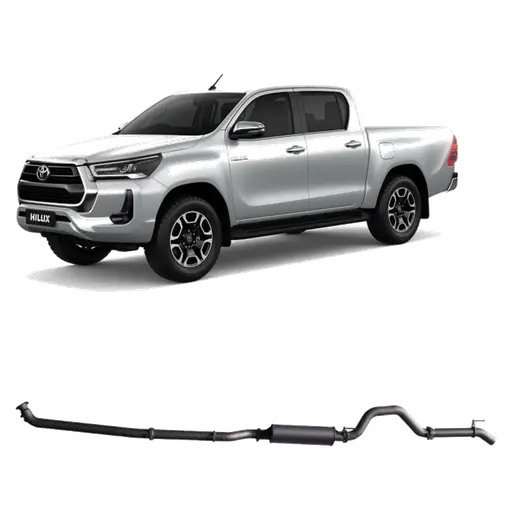 Redback Extreme Duty 3.5" DPF Back Exhaust for Toyota Hilux 2.8L N80 ( product image