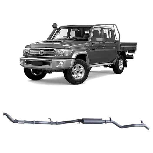 Redback Extreme Duty Exhaust for Toyota Landcruiser 79 Series Double C product image