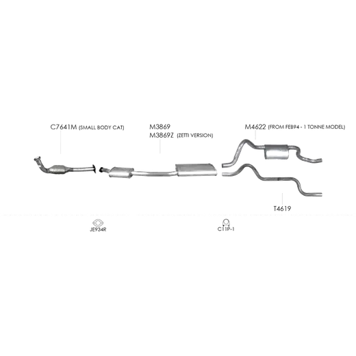 Unbranded Exhaust System for Ford Falcon 03 1993 03 1997 product image
