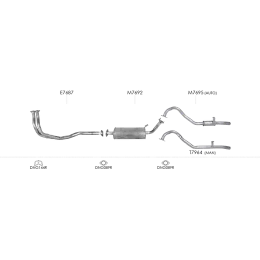Unbranded Exhaust System for Ford Maverick 02 1988 03 2001 product image