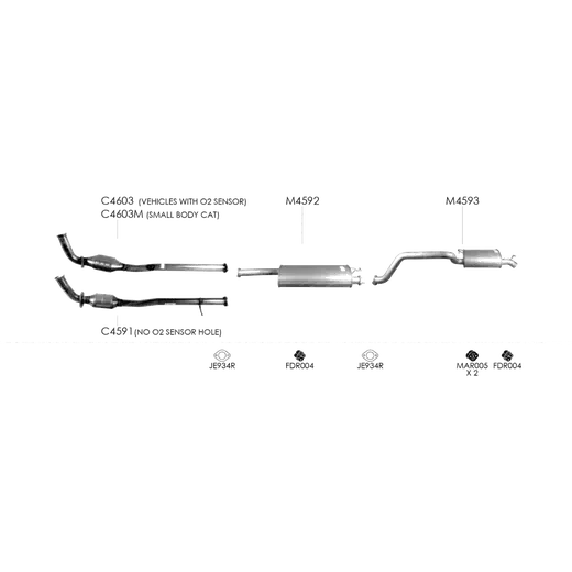 Unbranded Exhaust System for Ford Territory 05 2004 05 2011 product image