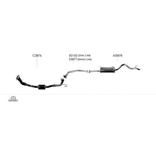 Unbranded Exhaust System for Holden Rodeo 02 2003 07 2009 product image