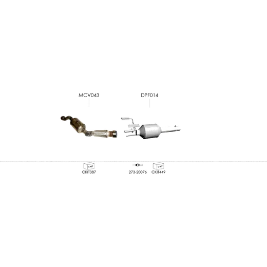 Unbranded Exhaust System for Mercedes Benz Sprinter 06 2006 08 2017 product image