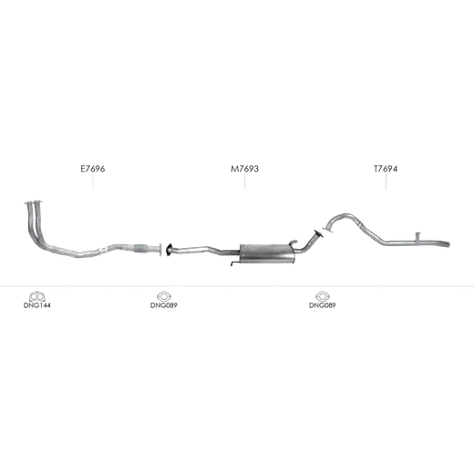 Unbranded Exhaust System for Nissan Patrol 01 1988 12 1998 product image