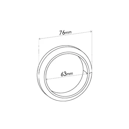 Double Taper Ring Gasket - ID 63mm, OD 76mm, THK 15.5mm, WIRE product image