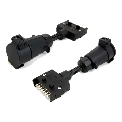 TAG Trailer Adapter - 7 Pin Flat Plug to 7 Pin Large Round Socket product image