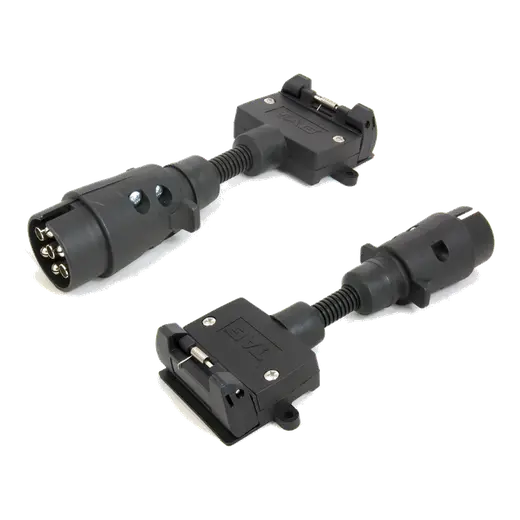 TAG Trailer Adapter - 7 Pin Large Round Plug to 7 Pin Flat Socket product image