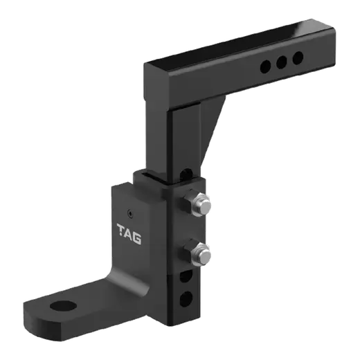 TAG Adjustable Heavy Duty Tow Ball Mount 90° Face, 50mm Square Hitch - product image