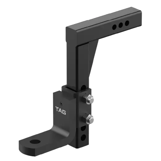 TAG Adjustable Heavy Duty Tow Ball Mount 90° Face, 50mm Square Hitch - product image
