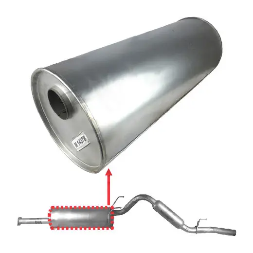 8" Round, 20" Long, 2", O/O R, T-Flow Bull Tube, Mild product image