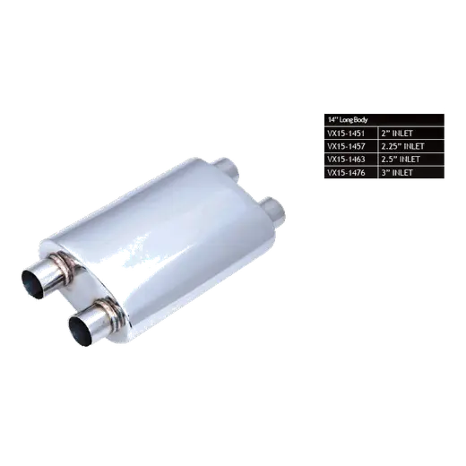 8" x 5" Oval, 14" Long, 3", C/C, Mega Power, Stainless product image