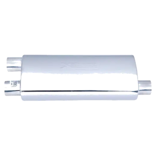 X Force Universal Muffler 2 5IN Single Side in Dual Side OUT 6IN X 10IN Oval MUF product image