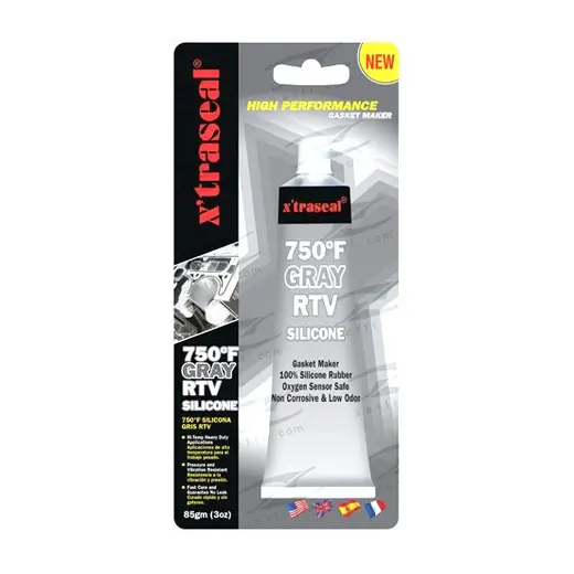 Gasket maker - 750 F, Gray RTV Silicone, 300g, Oxygen sensor safe product image