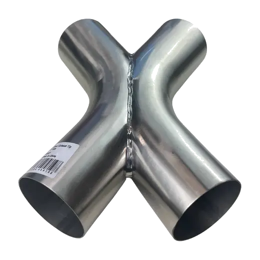 X-Pipe Twin 3" (76mm) 304 Fabricated X Pipe product image